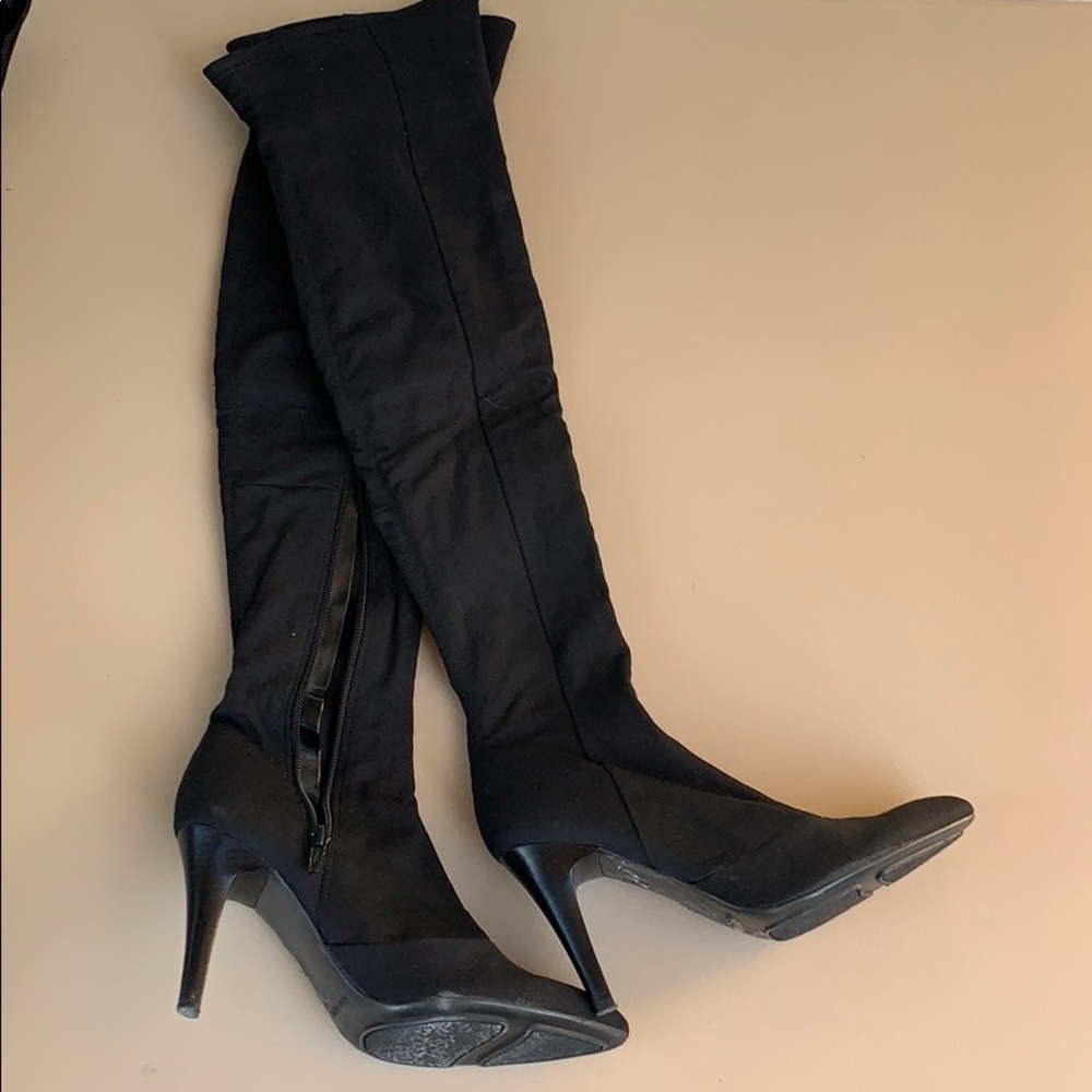 NINE WEST OVER THE KNEE SOCK BOOTS